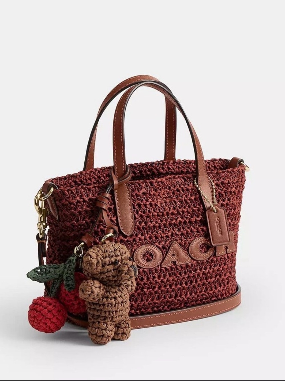 Coach City Mini Tote Bag With Charms CEU30